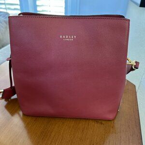 NEW Radley London Duke's Place Medium Red Leather Crossbody Classic Handbag